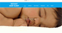 Desktop Screenshot of instantbabysleep.com