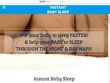 Tablet Screenshot of instantbabysleep.com